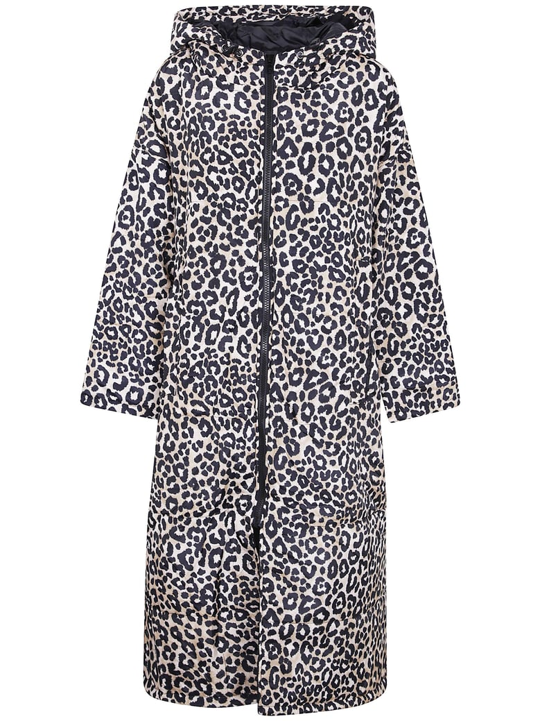 snow leopard sittingsuit original print raincoat by Selfnex