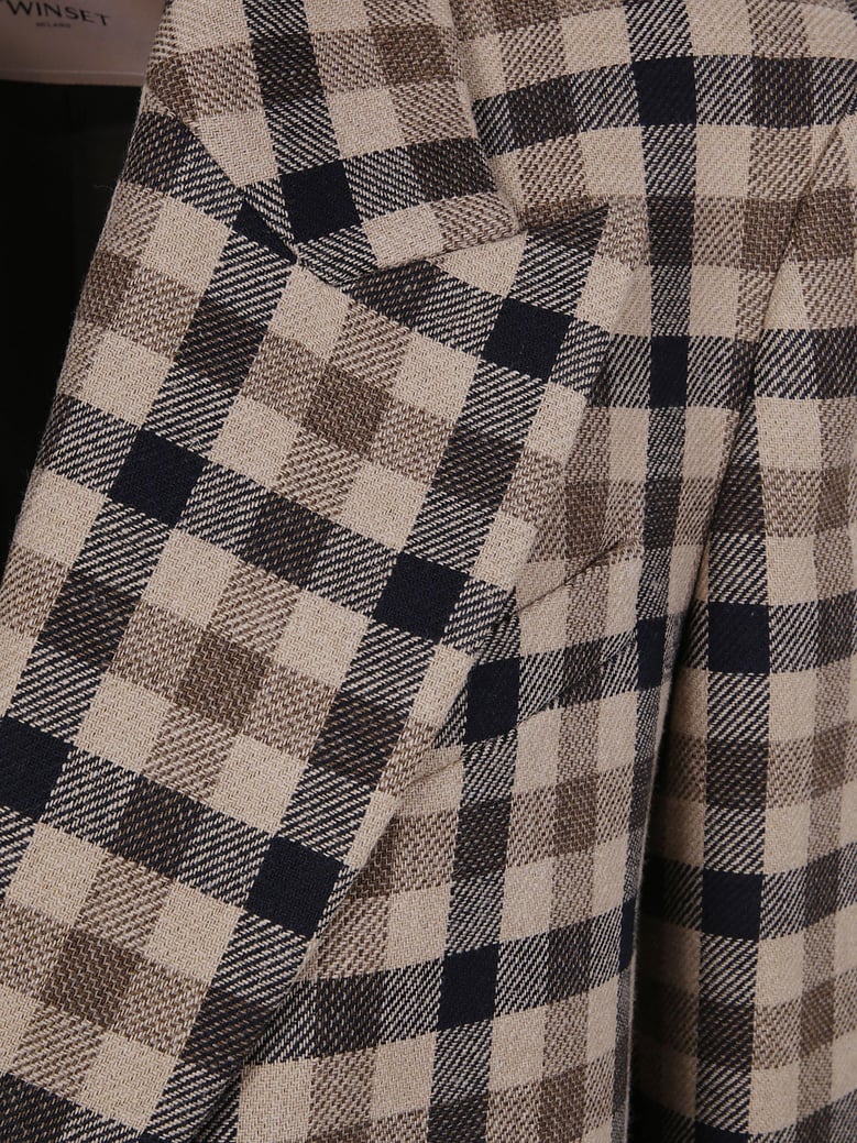classic check coat by Selfnex