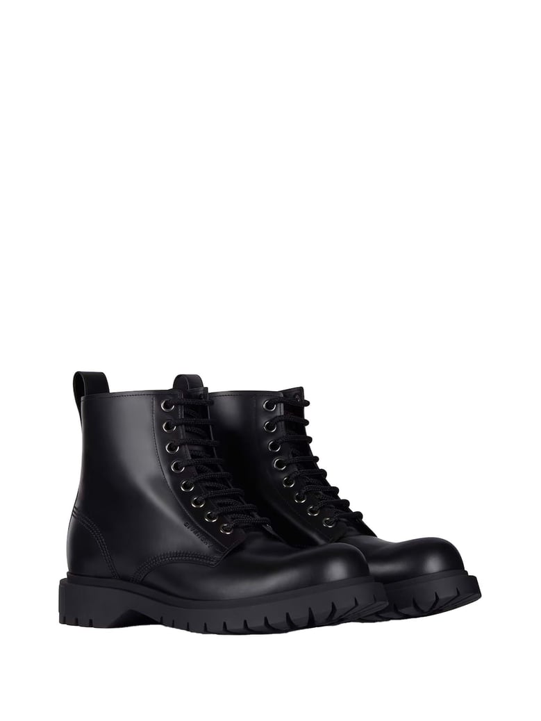 givenchy lace-up leather boots by Selfnex