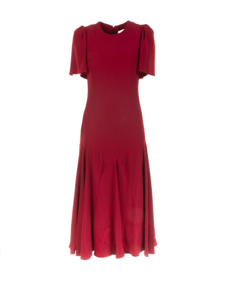 crimson vi-acetate dress by Selfnex