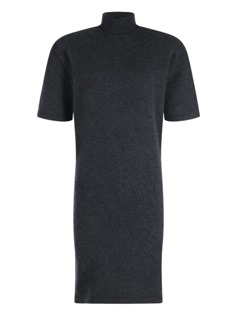 dark grey wool and cashmere dress by Selfnex