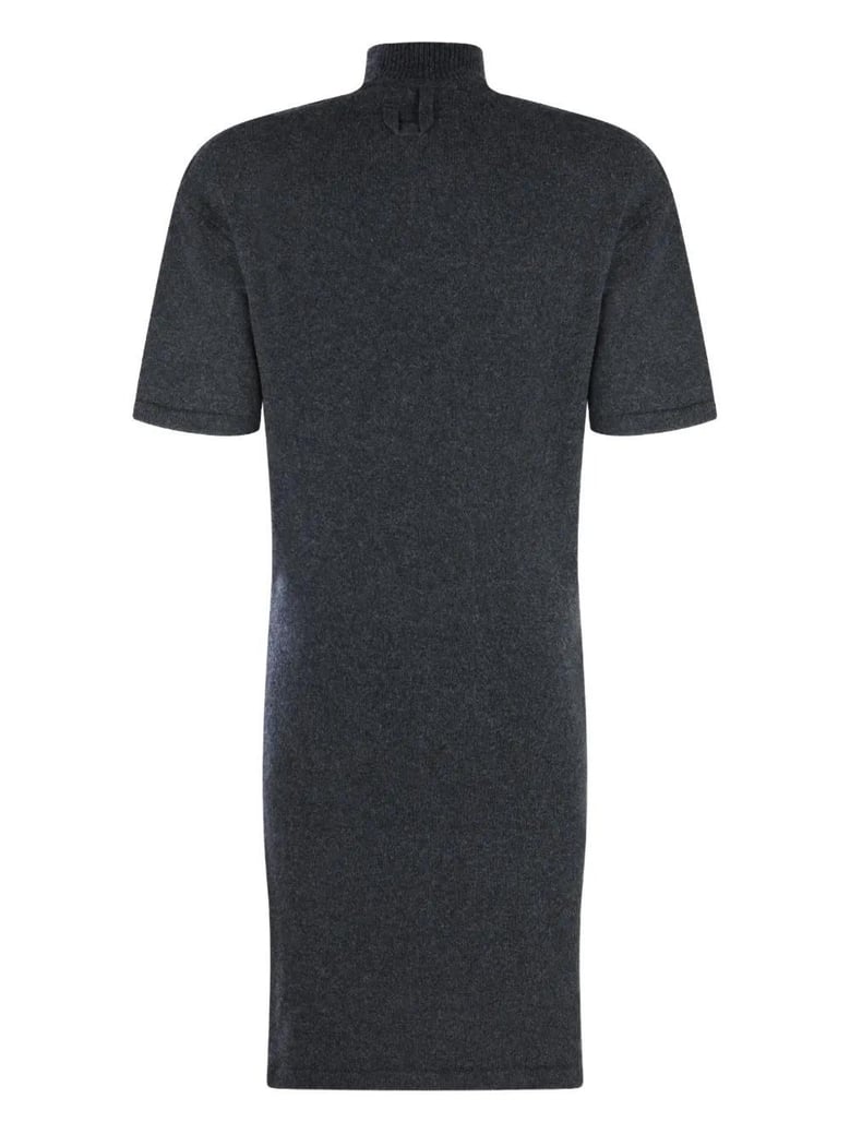 dark grey wool and cashmere dress by Selfnex