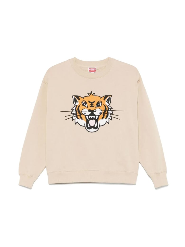 happy tiger logo sweatshirt by Selfnex