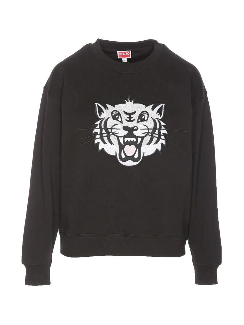 happy tiger logo sweatshirt by Selfnex