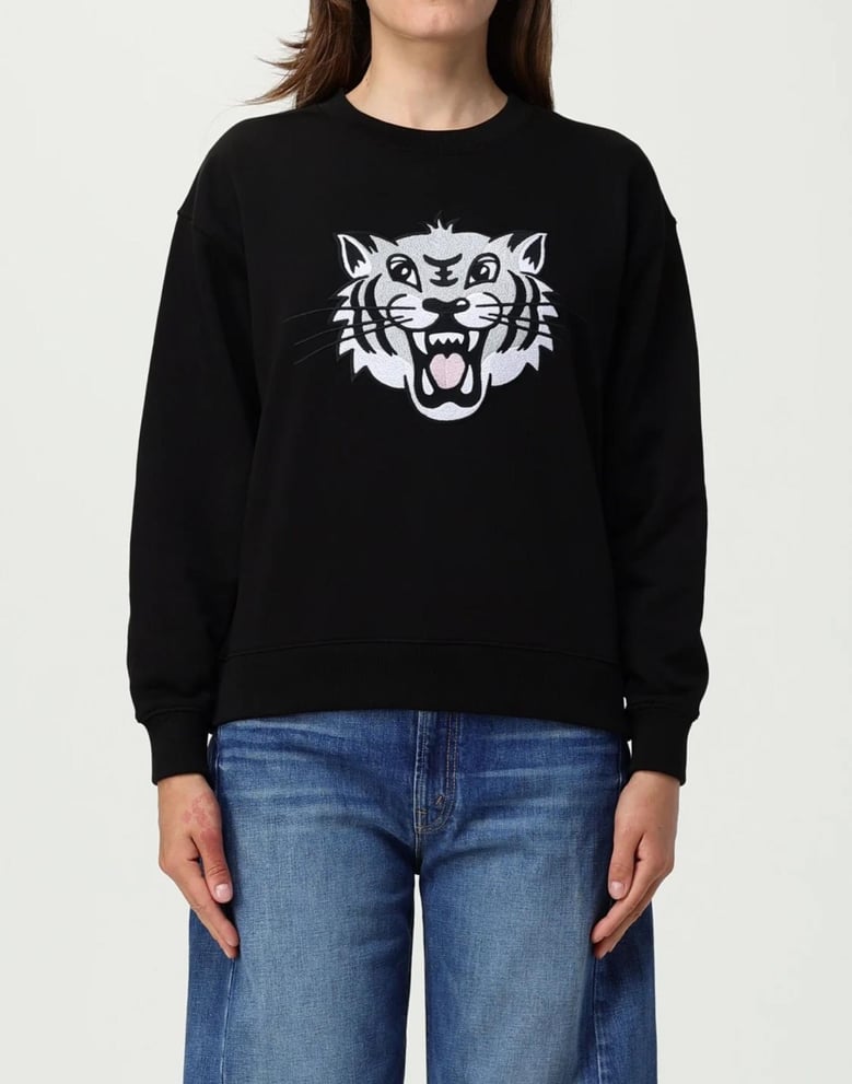 happy tiger logo sweatshirt by Selfnex
