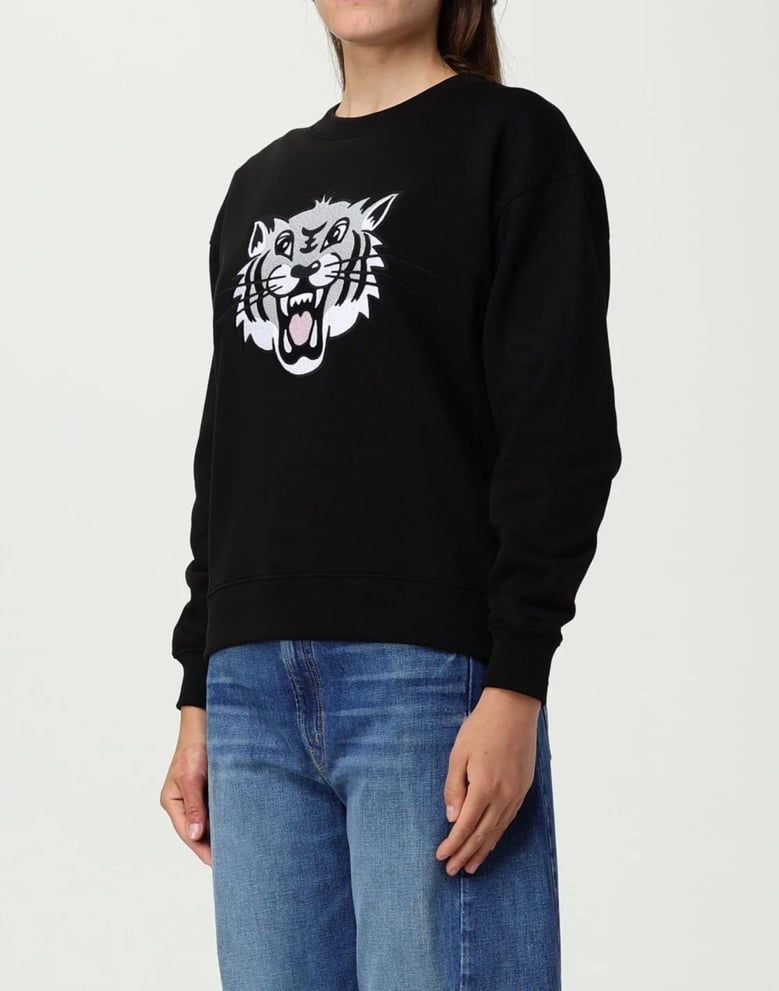happy tiger logo sweatshirt by Selfnex