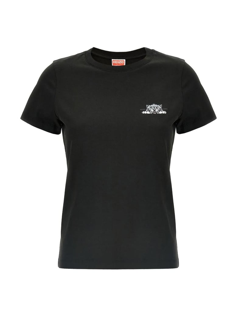 happy tiger logo t-shirt by Selfnex