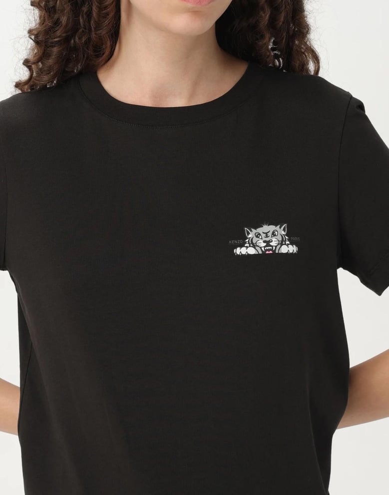 happy tiger logo t-shirt by Selfnex