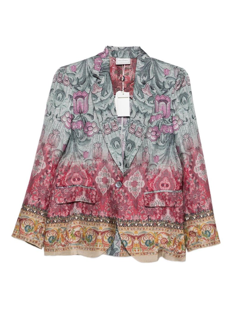 silk single-breasted jacket by Selfnex
