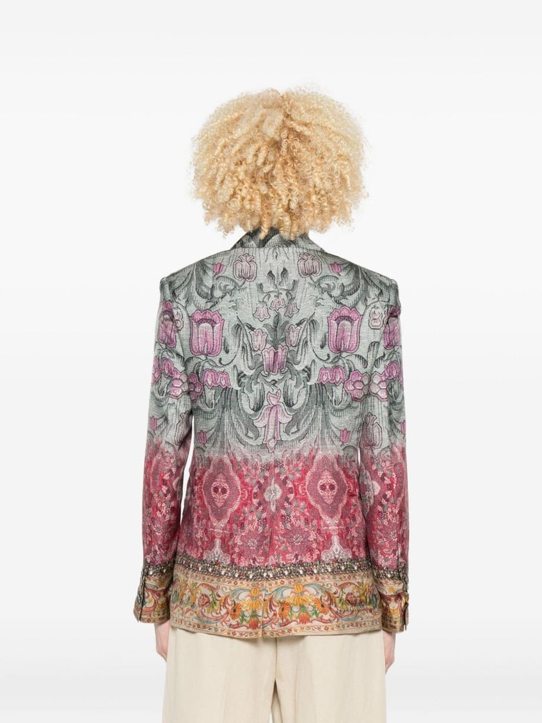 silk single-breasted jacket by Selfnex