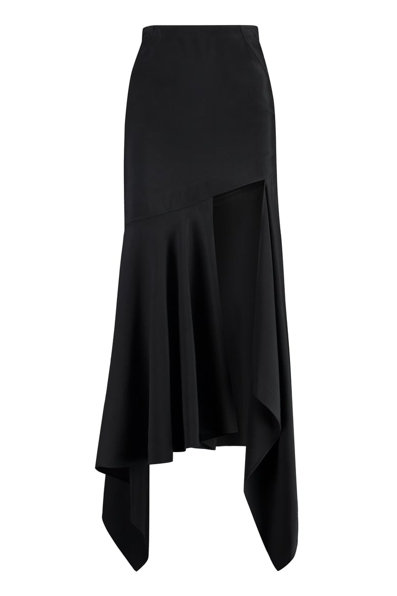 gabardine midi skirt by Selfnex