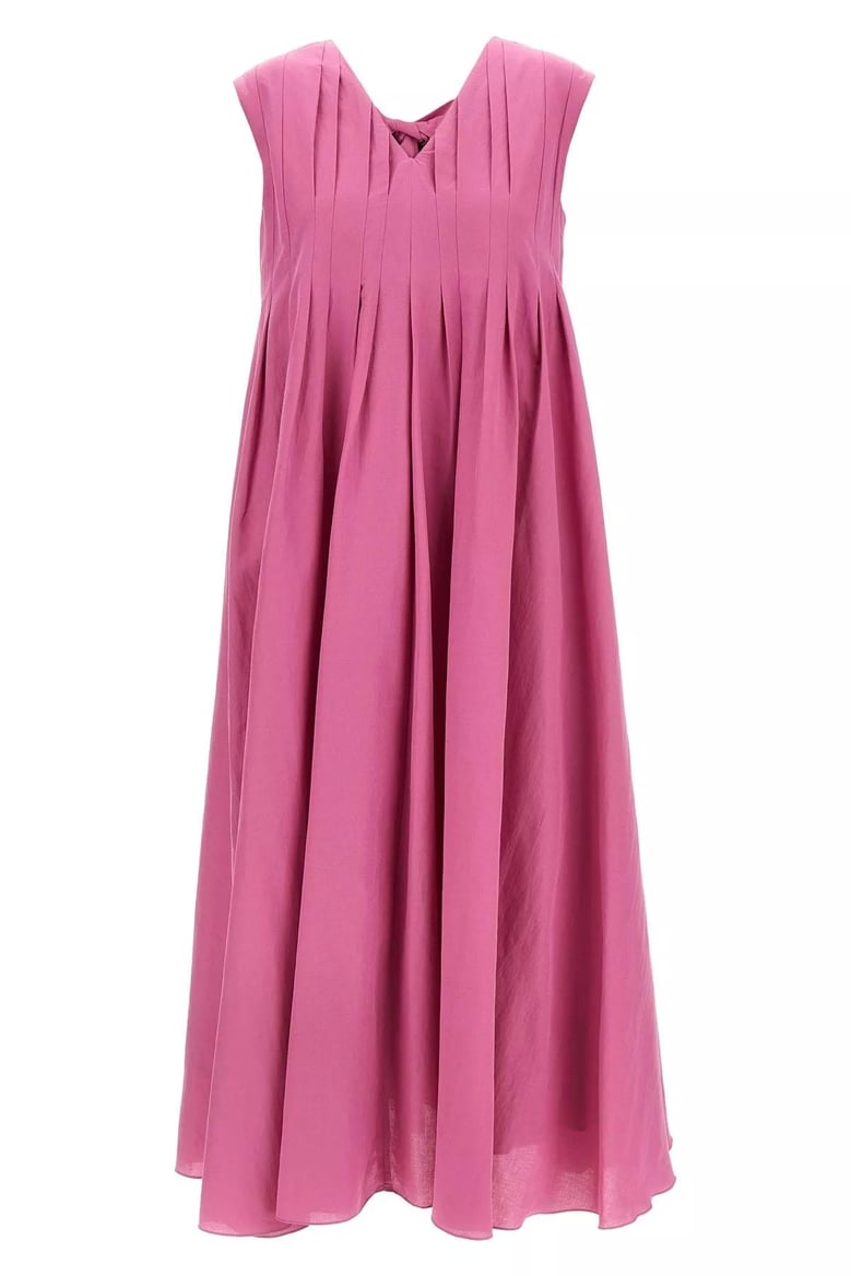 cotton and ramie piega dress by Selfnex