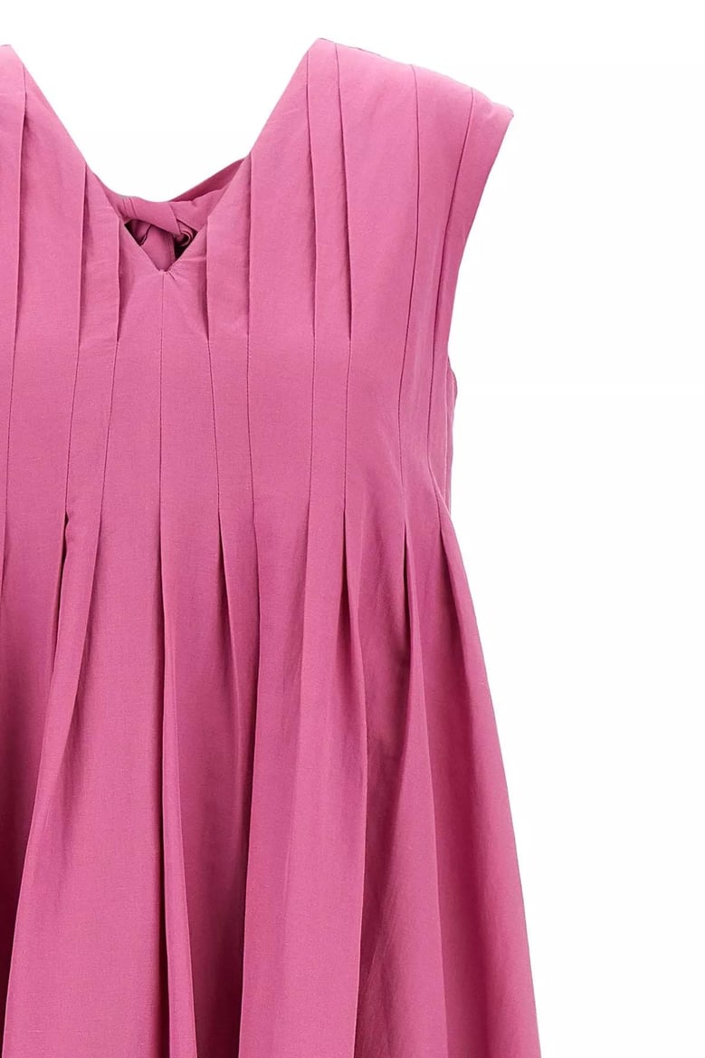 cotton and ramie piega dress by Selfnex