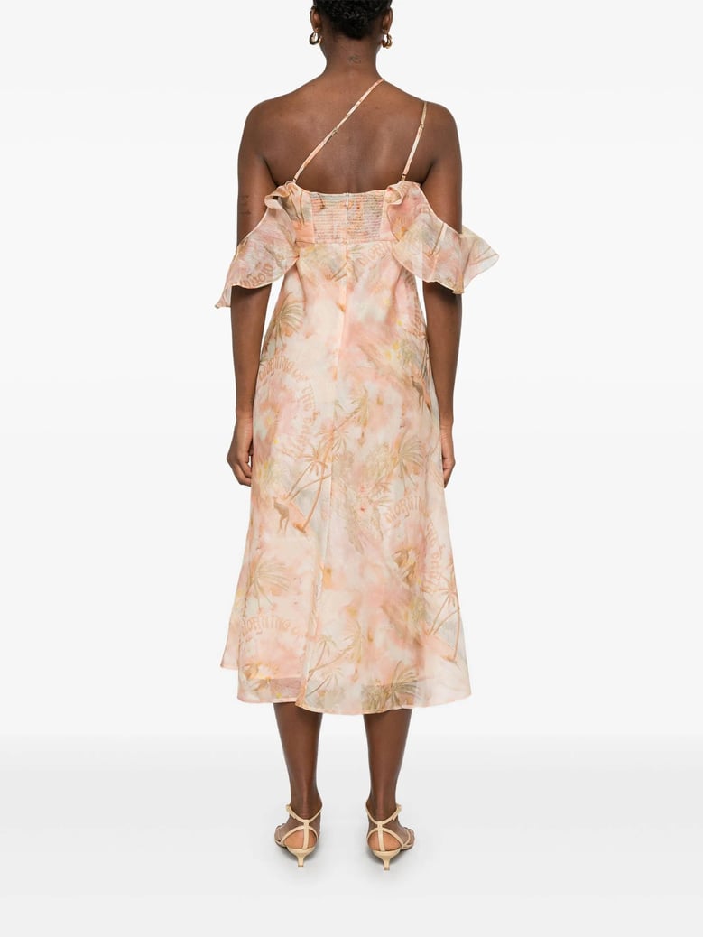 illuminate ruffle dress by Selfnex