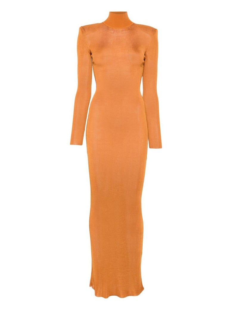 viscose knit maxi dress by Selfnex