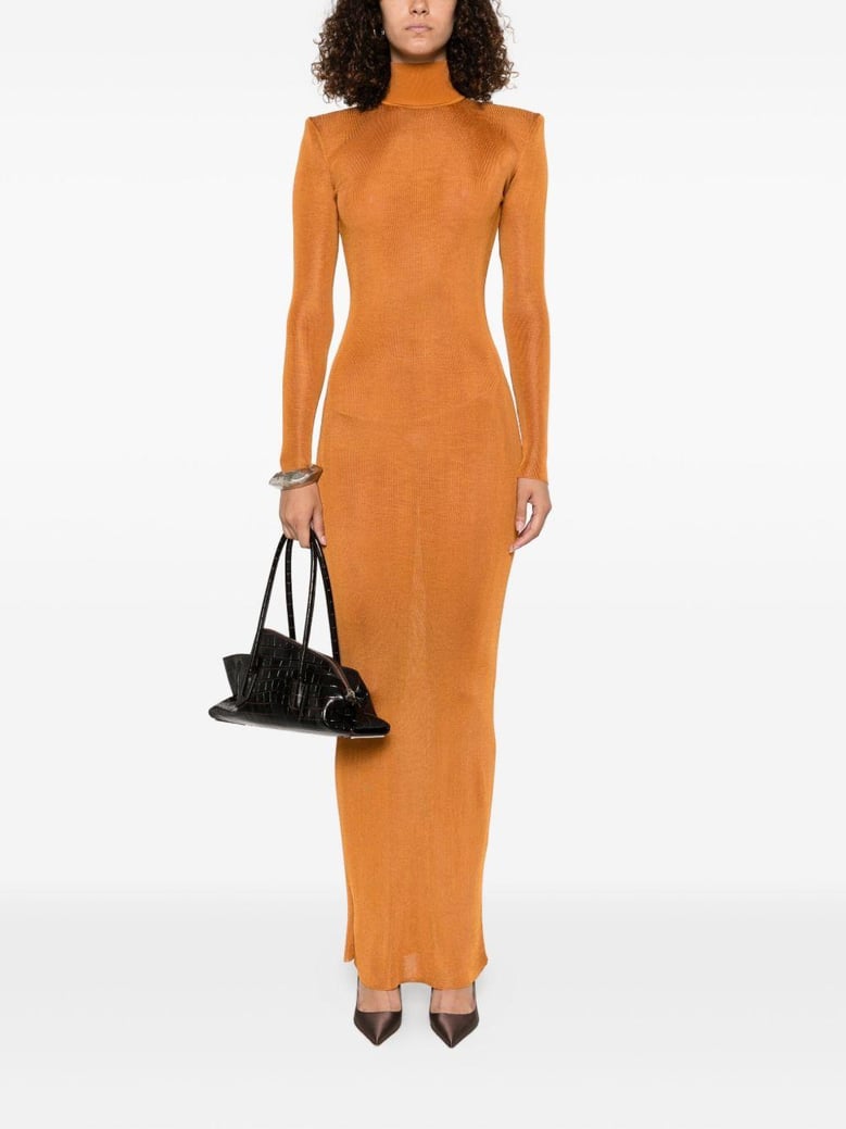 viscose knit maxi dress by Selfnex