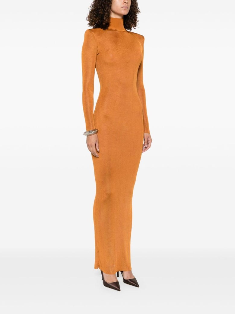 viscose knit maxi dress by Selfnex
