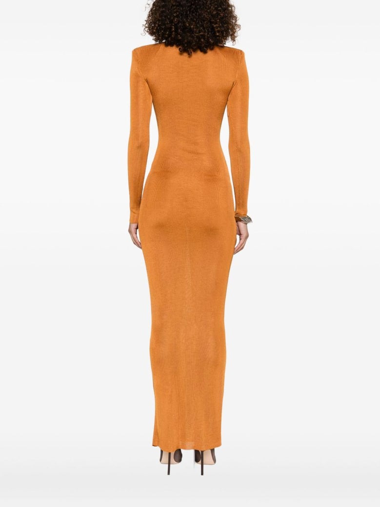 viscose knit maxi dress by Selfnex