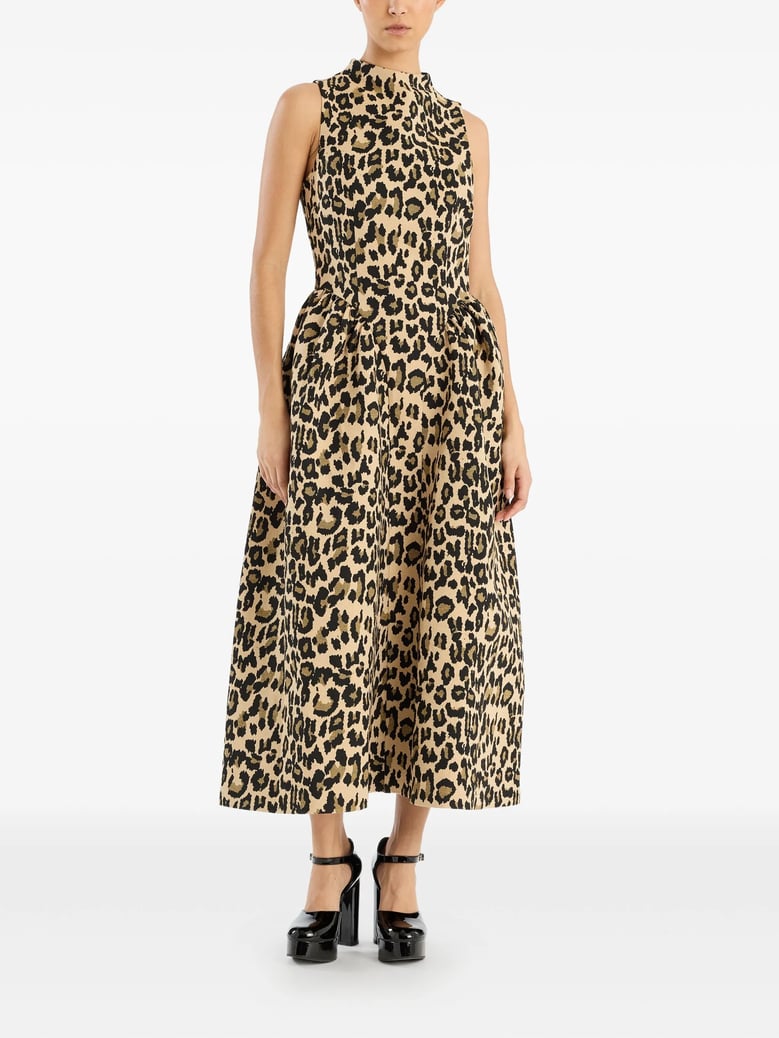 jacquard midi dress by Selfnex