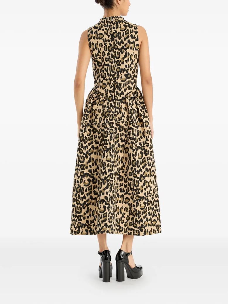 jacquard midi dress by Selfnex