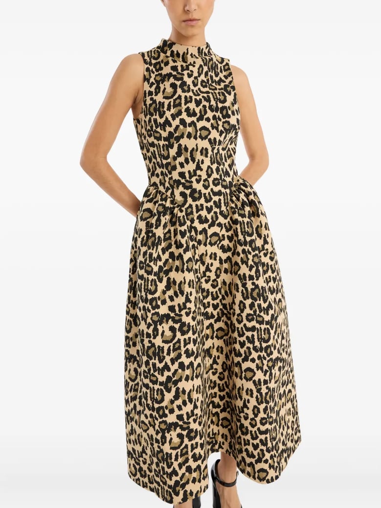 jacquard midi dress by Selfnex