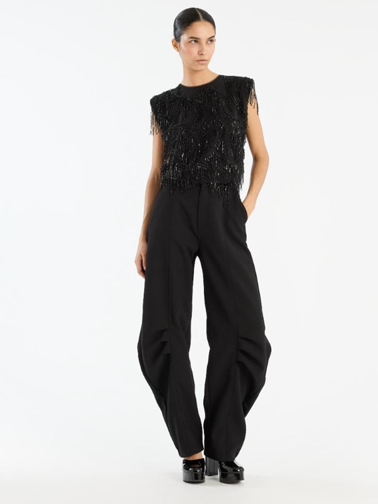 sequinds sleeveless top by Selfnex