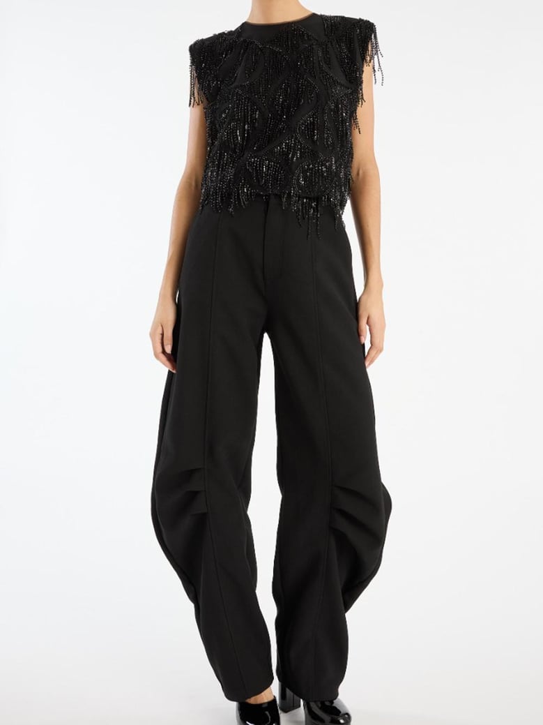 sequinds sleeveless top by Selfnex