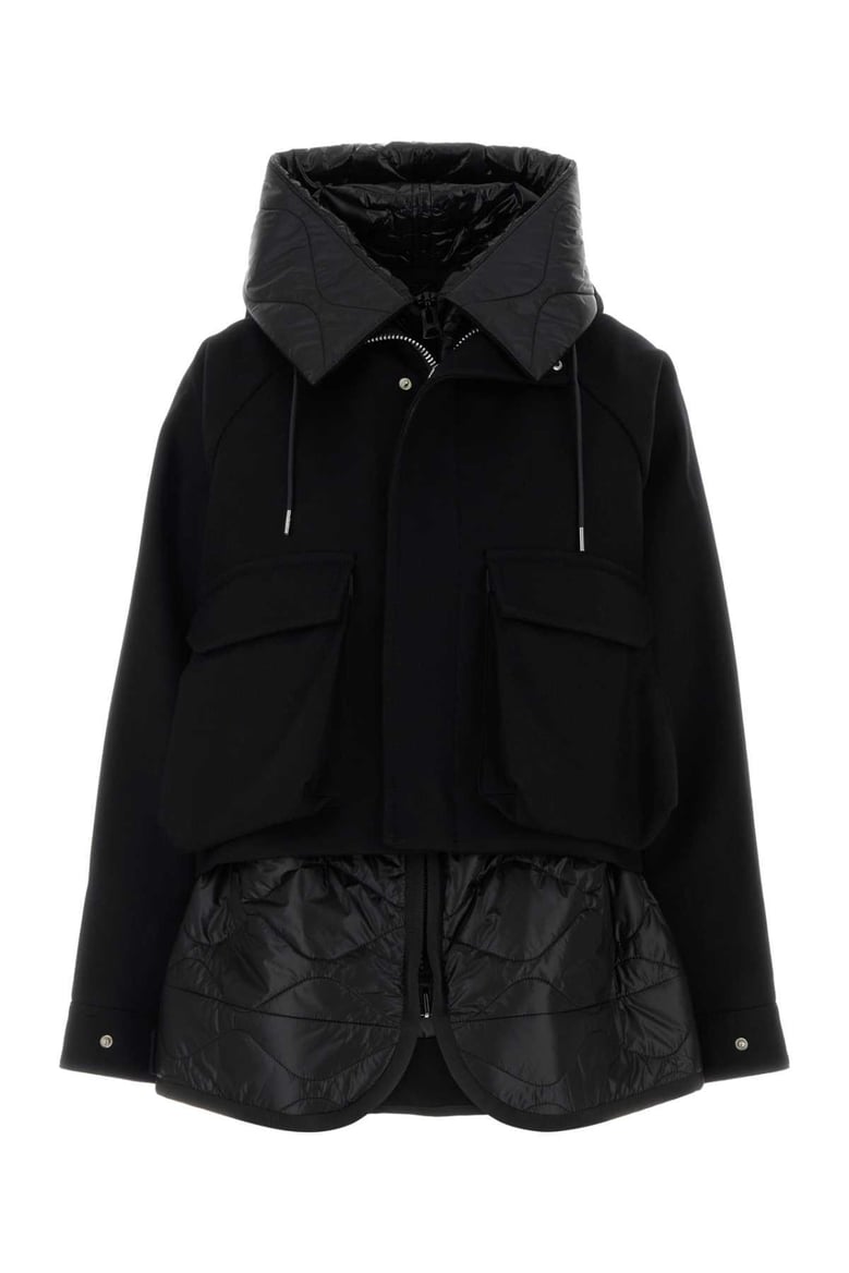wool melton blouson by Selfnex