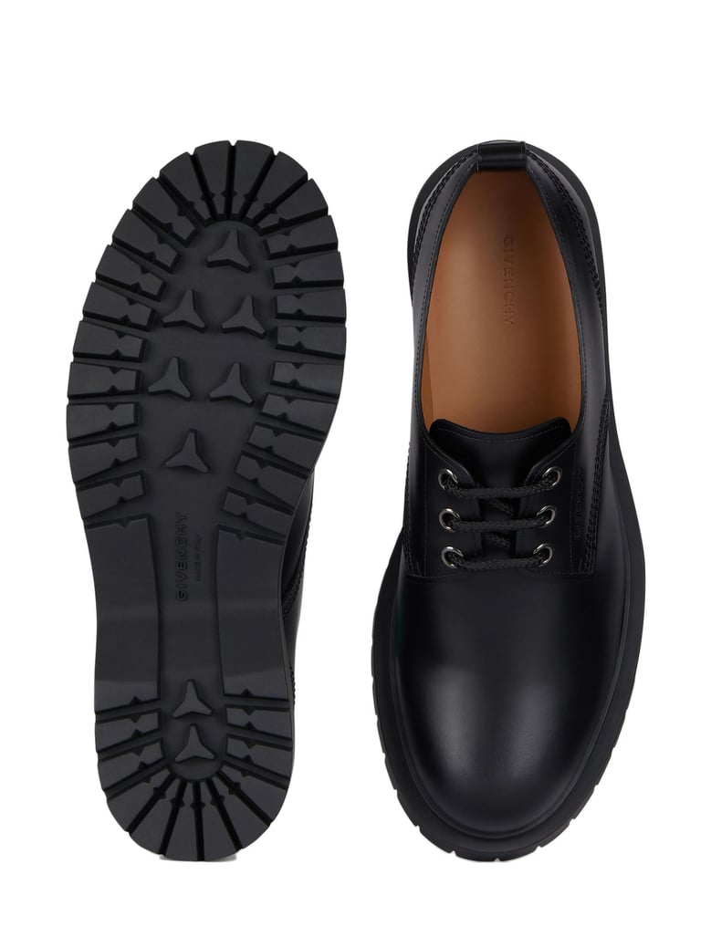 derby chunky in pelle spazzolata by Selfnex