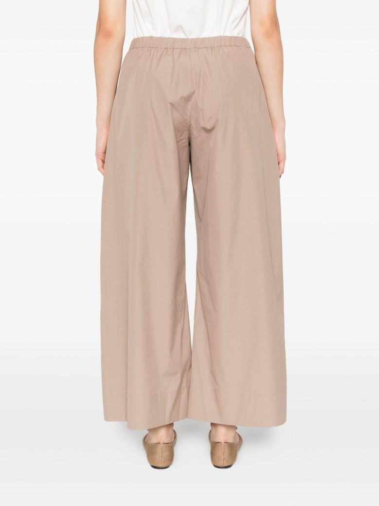 aureo taupe pants with elastic waist by Selfnex