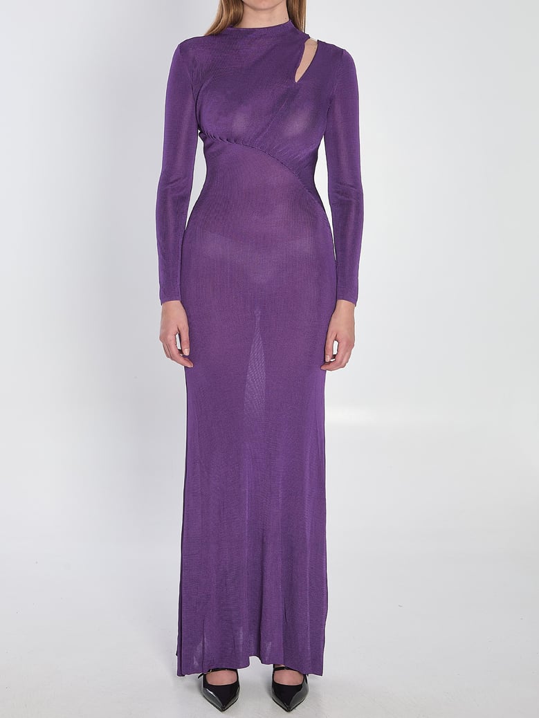viscose knit maxi dress by Selfnex