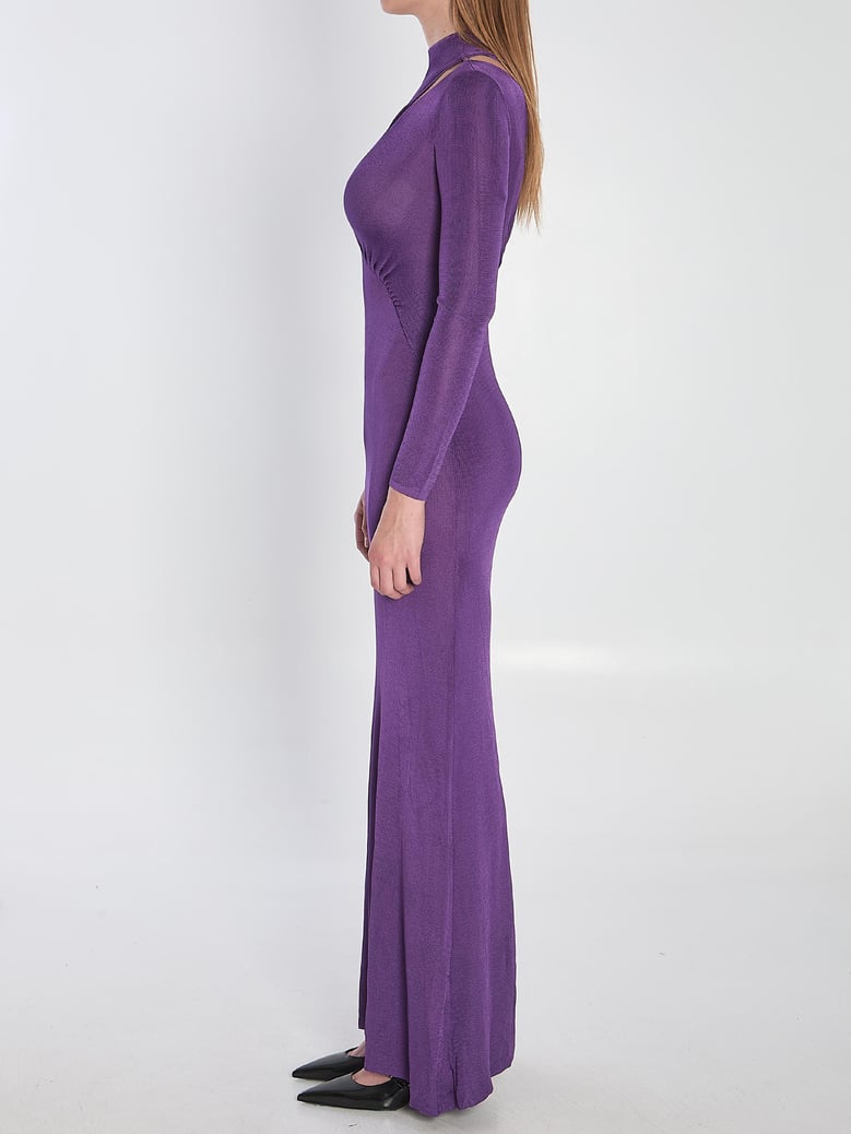 viscose knit maxi dress by Selfnex