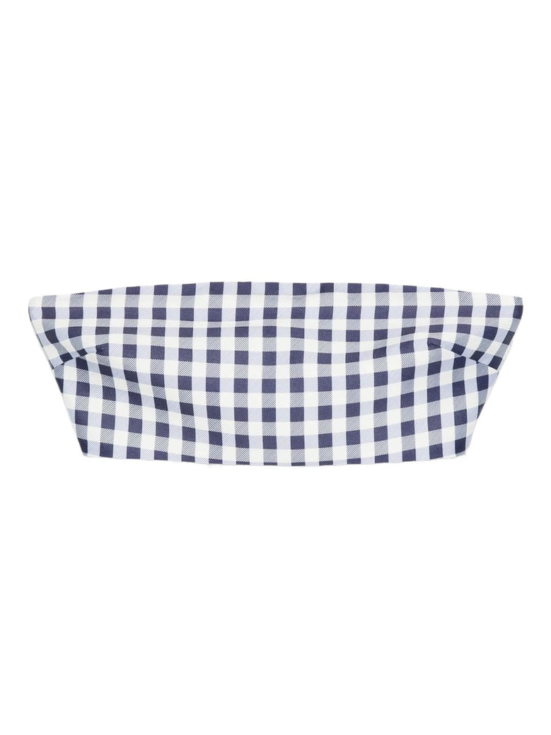 gingham bandeau top by Selfnex