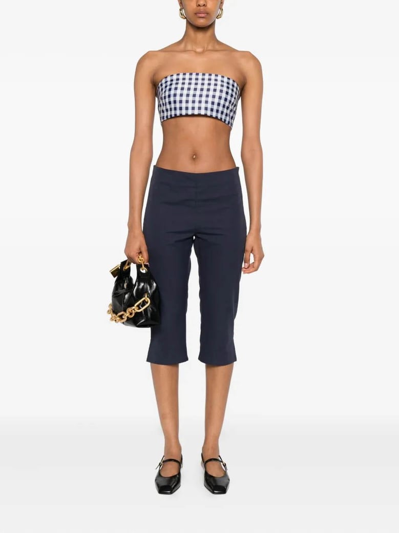 gingham bandeau top by Selfnex