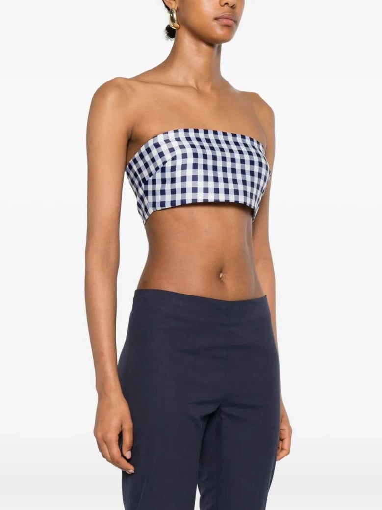 gingham bandeau top by Selfnex
