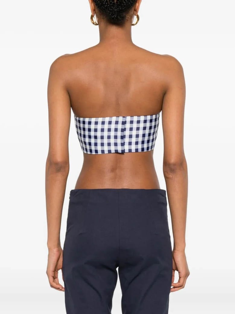 gingham bandeau top by Selfnex