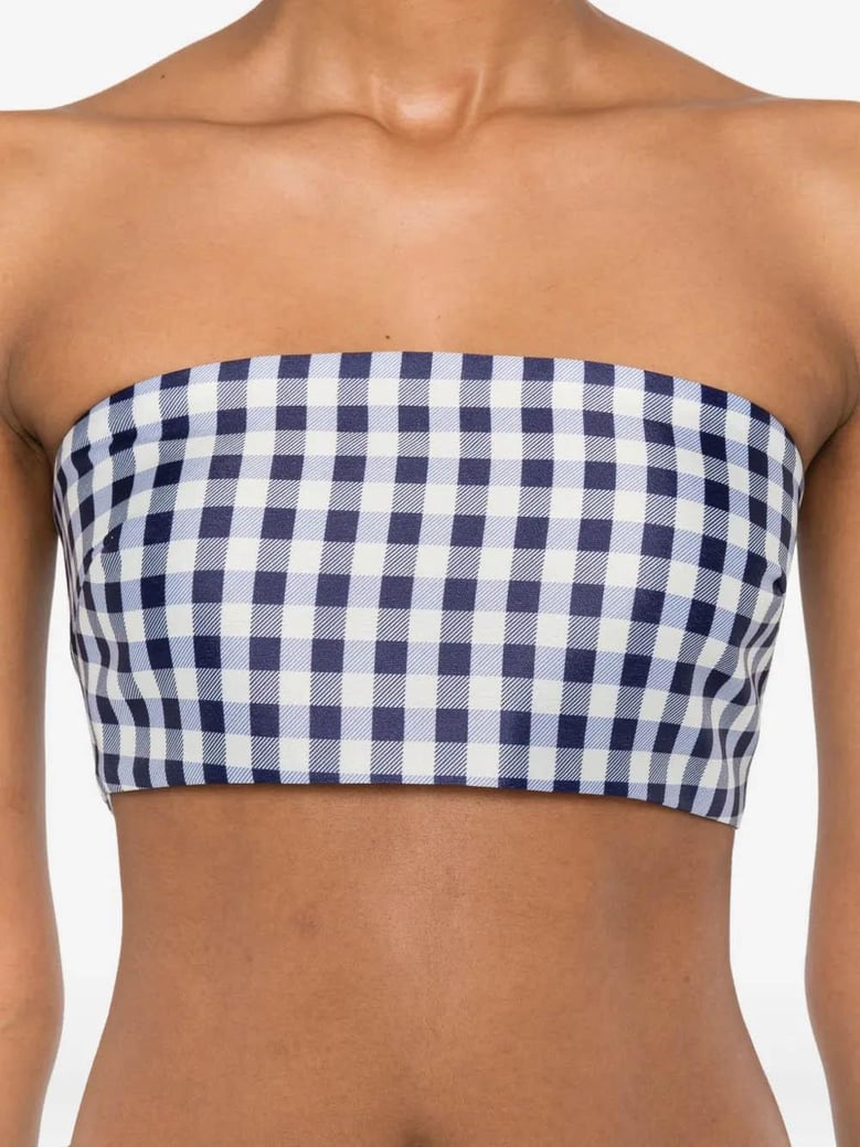 gingham bandeau top by Selfnex