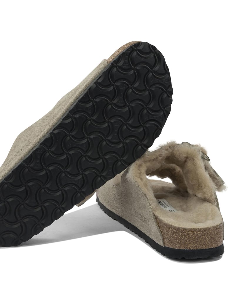 arizona shearling sandals by Selfnex