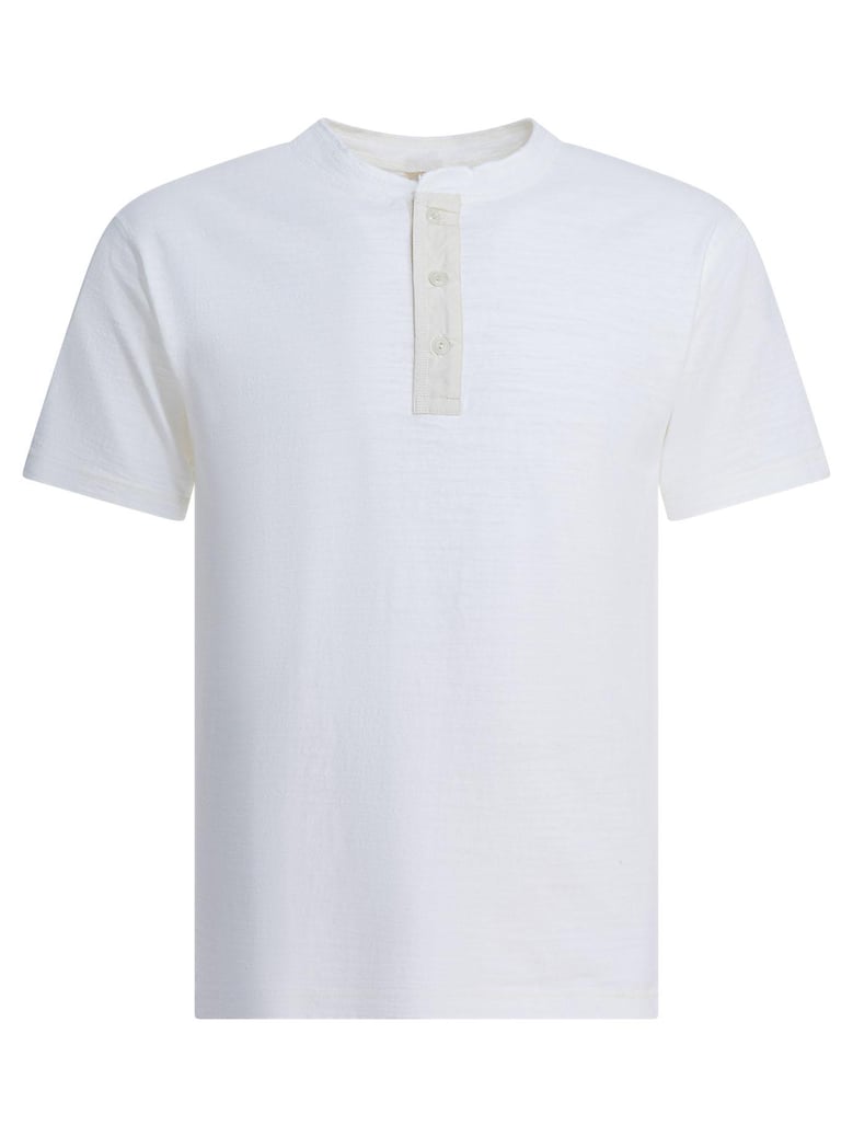cotton t-shirt with buttons by Selfnex