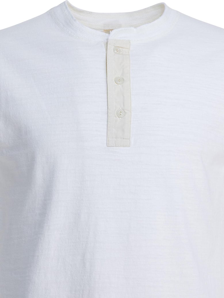 cotton t-shirt with buttons by Selfnex