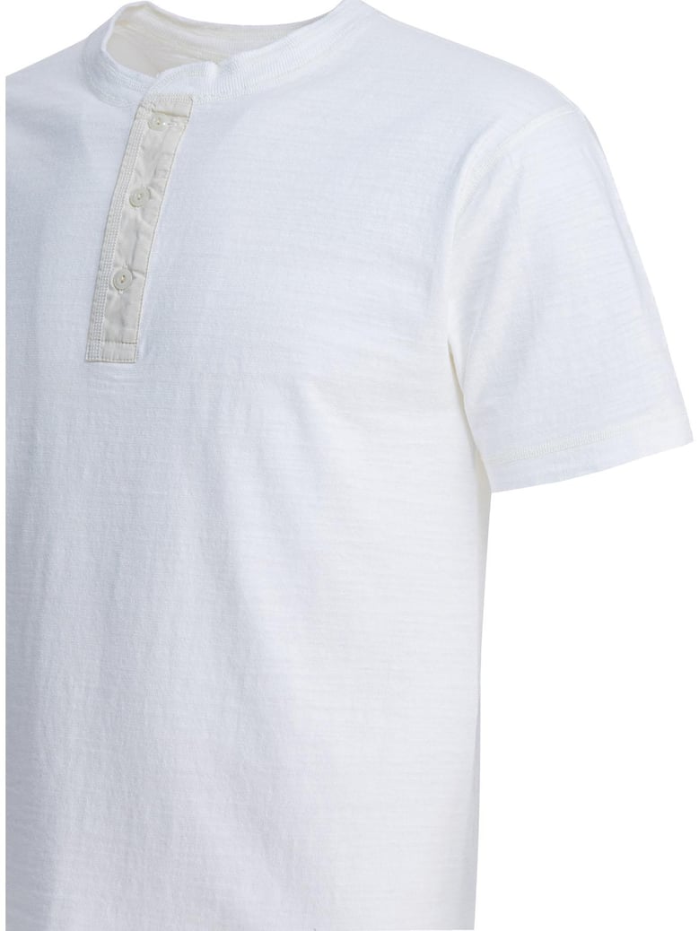 cotton t-shirt with buttons by Selfnex