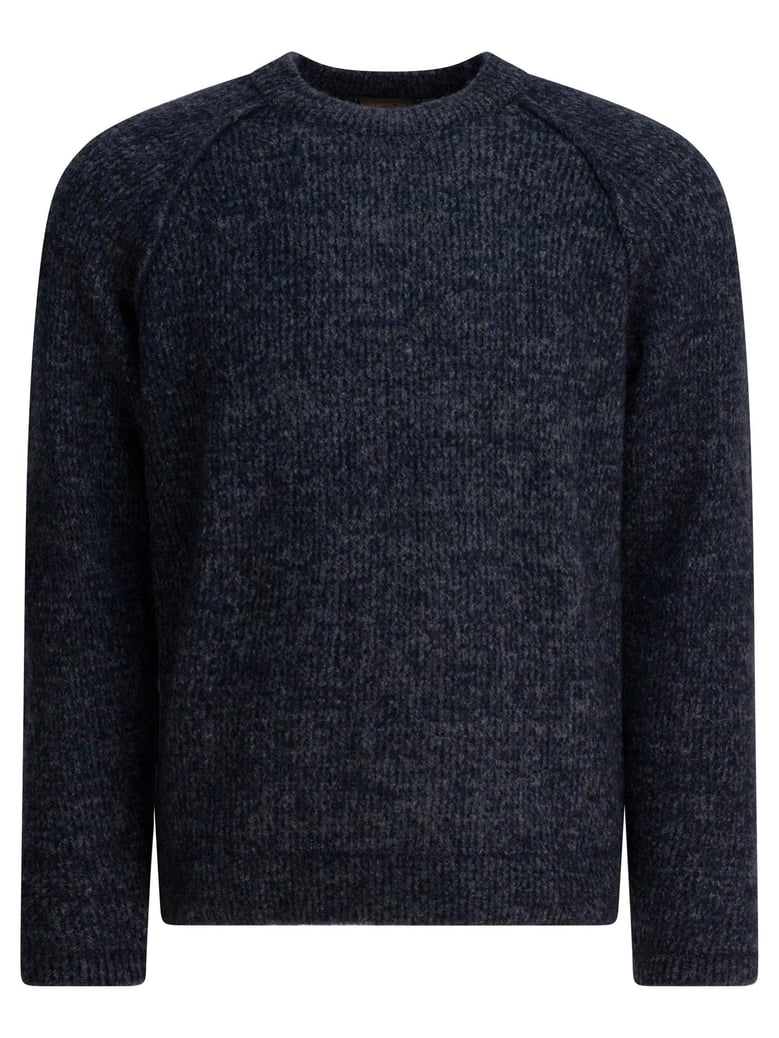 wool crew neck sweater by Selfnex