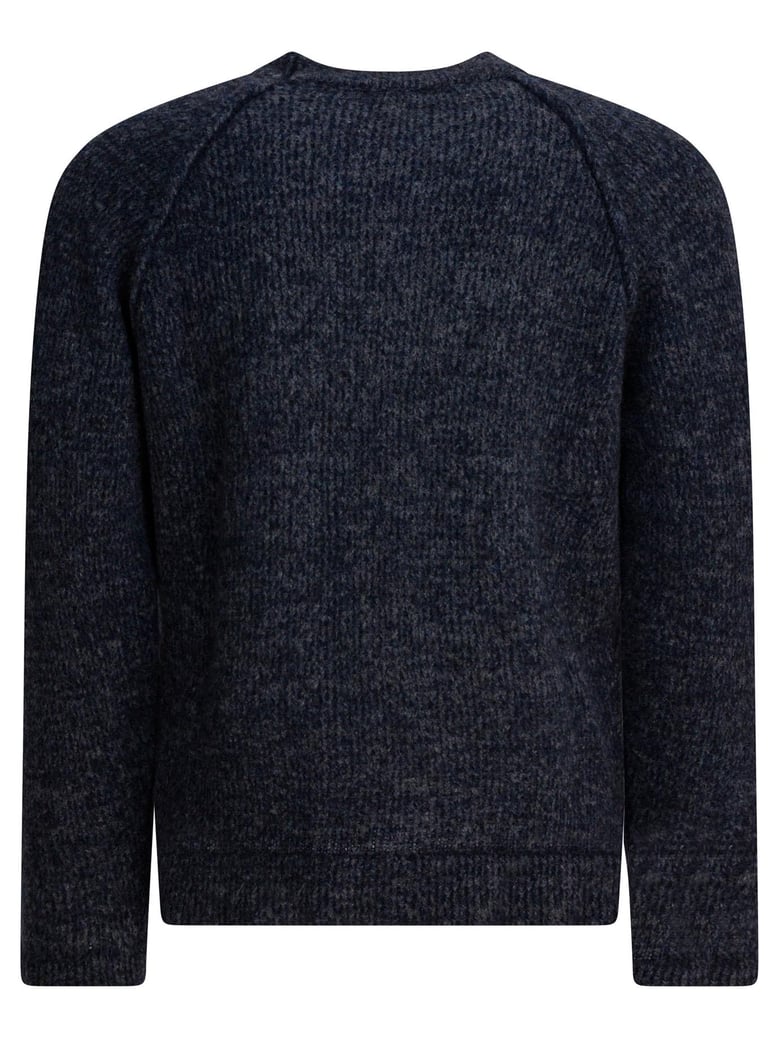 wool crew neck sweater by Selfnex