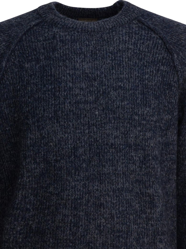wool crew neck sweater by Selfnex