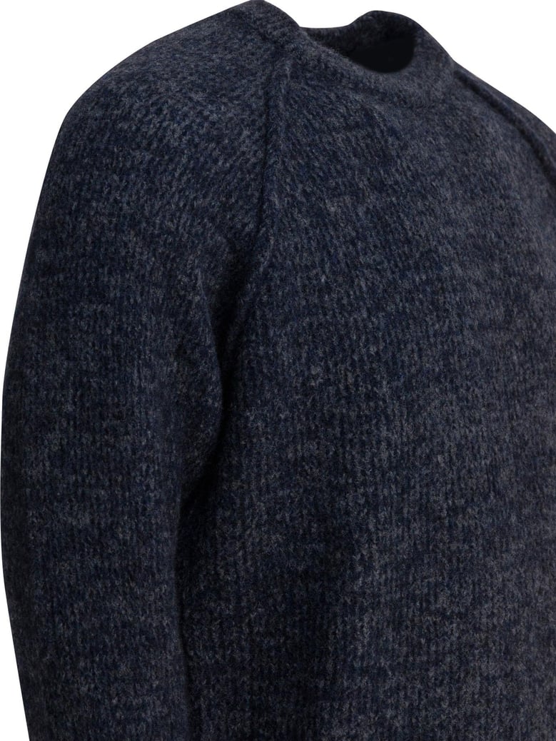wool crew neck sweater by Selfnex