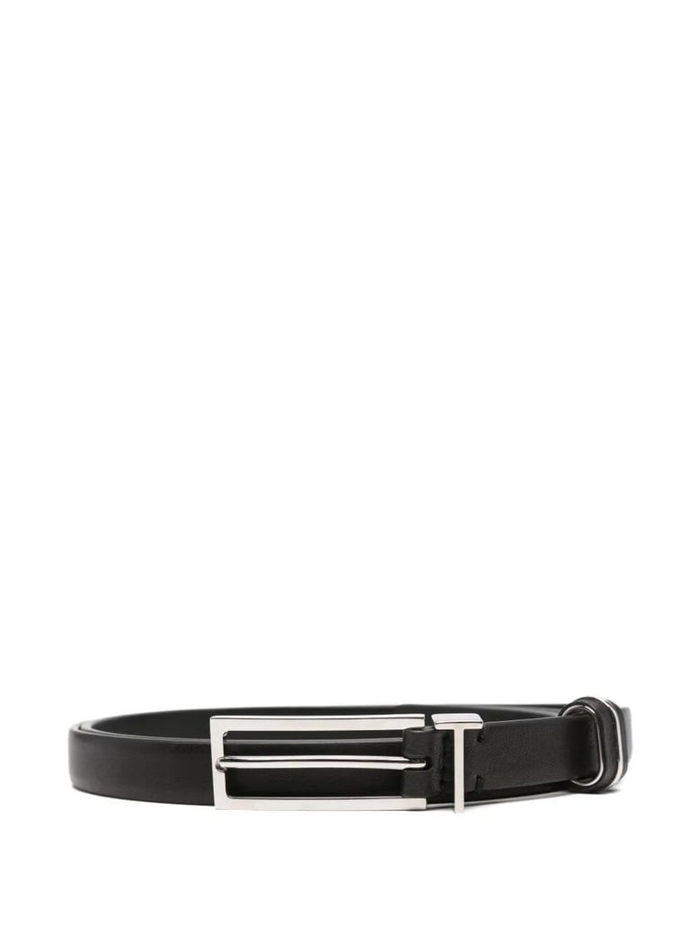 natural leather metal t loop belt 15 mm by Selfnex
