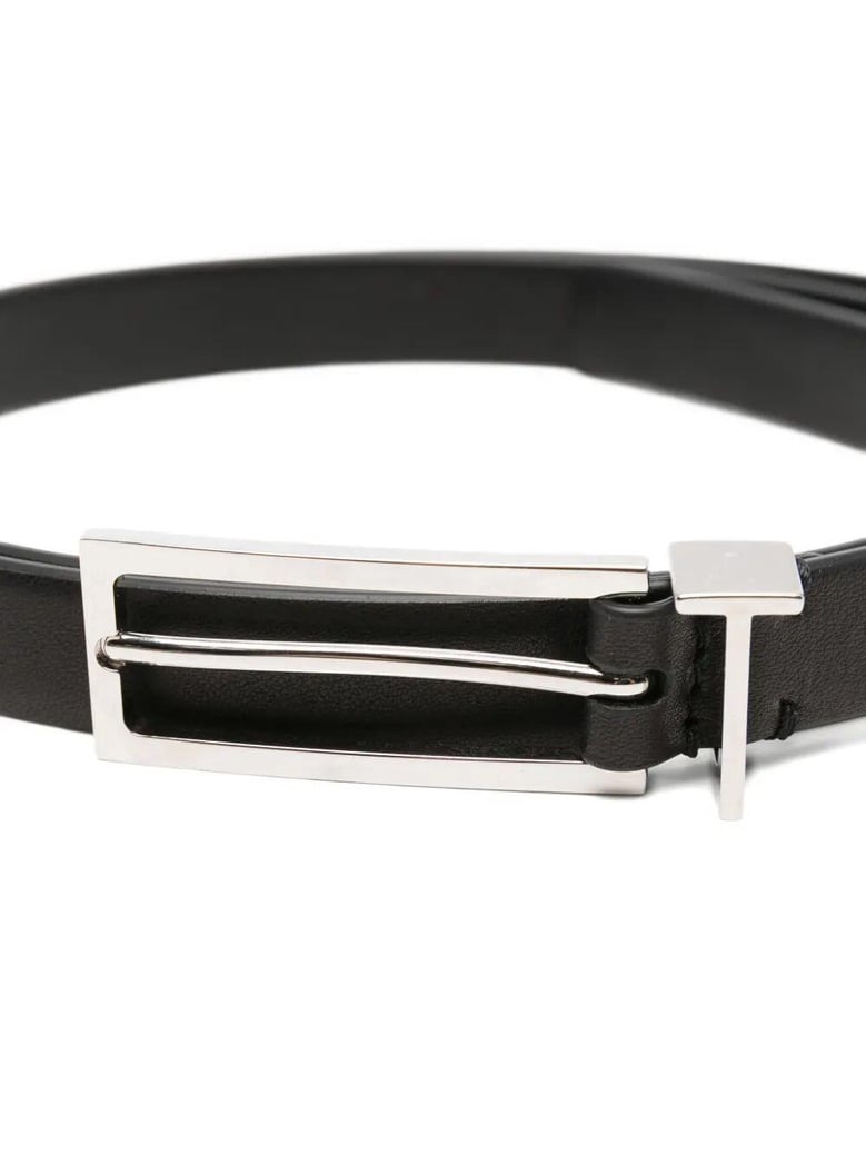 natural leather metal t loop belt 15 mm by Selfnex