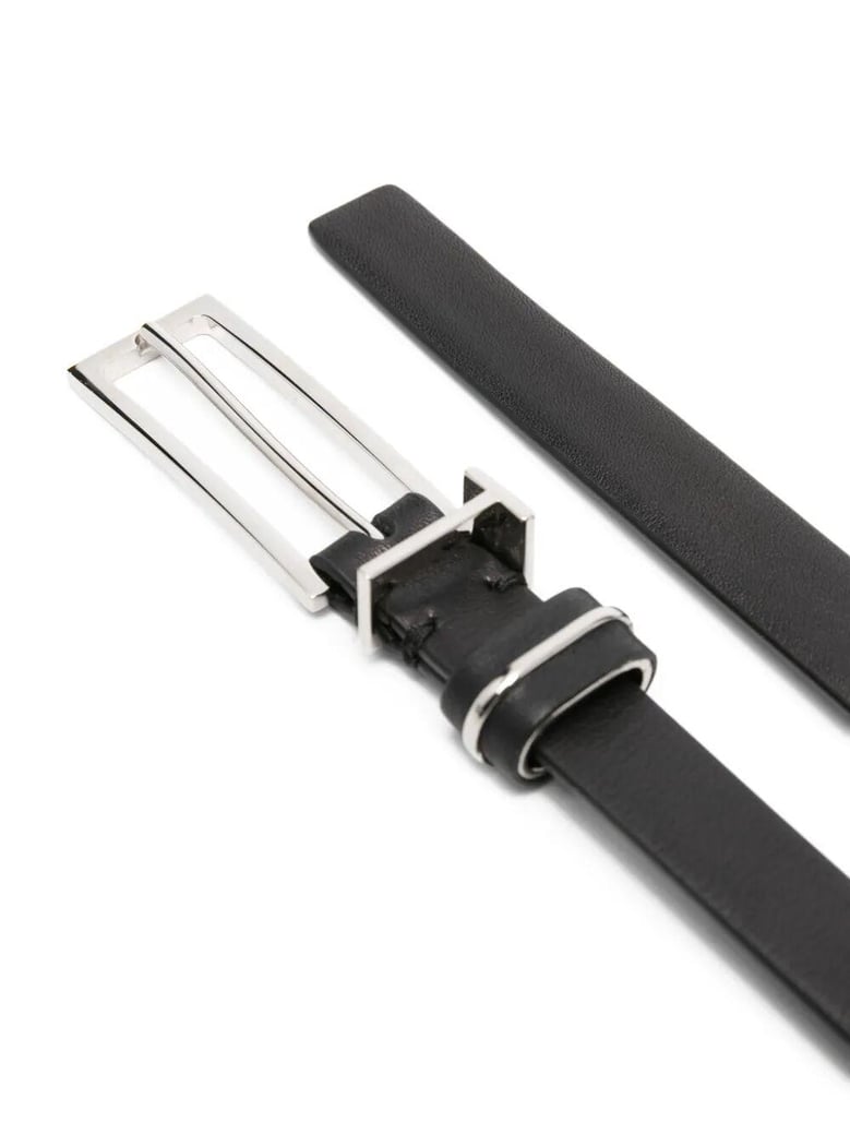 natural leather metal t loop belt 15 mm by Selfnex