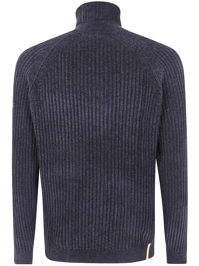 velvet rave turtleneck knit sweater by Selfnex