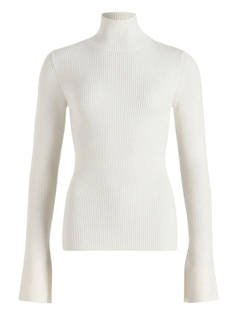 rib turtle neck jumper by Selfnex